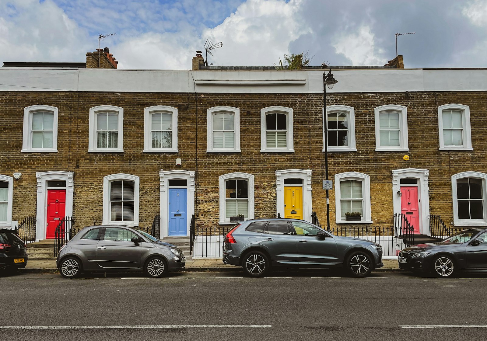 Terrace of London houses